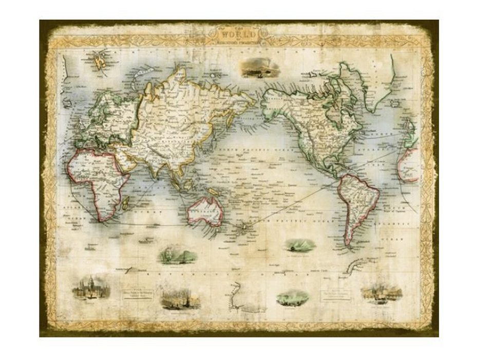 Early World Map – zinhome