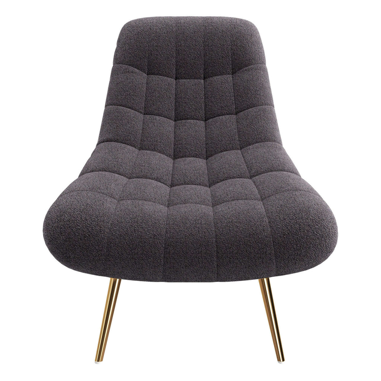 Aubrey French Boucle Lounge Chair - Grey