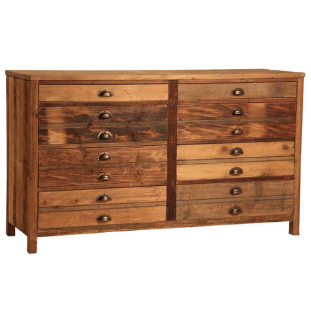 Elegant Reclaimed 8 Drawer Chest