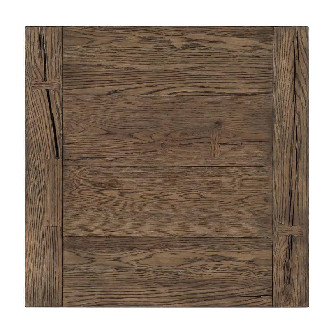 Troy Reclaimed Oak End Table in Suede Brown 24"