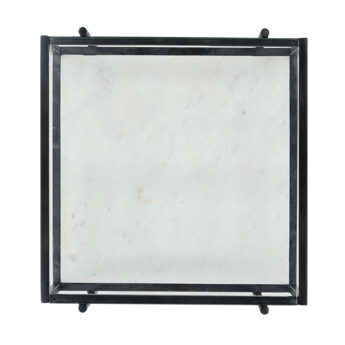 Travis Glass and Marble Side Table