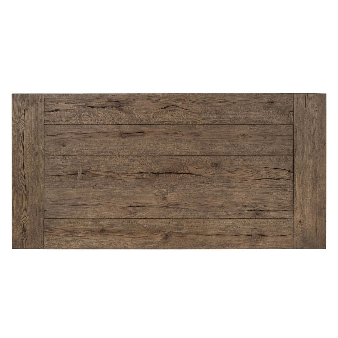 Troy Reclaimed Oak Coffee Table in Suede Brown 60"