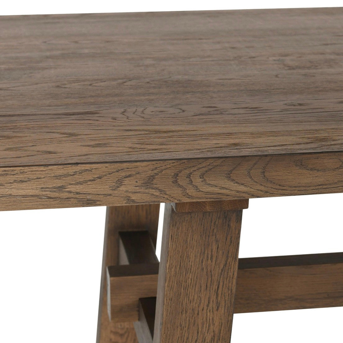 Lazar Reclaimed Oak Rectangular Dining Table 78"