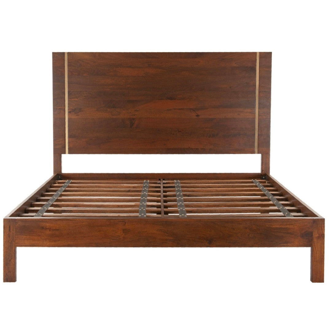 Zoey Contemporary Solid Wood King Bed