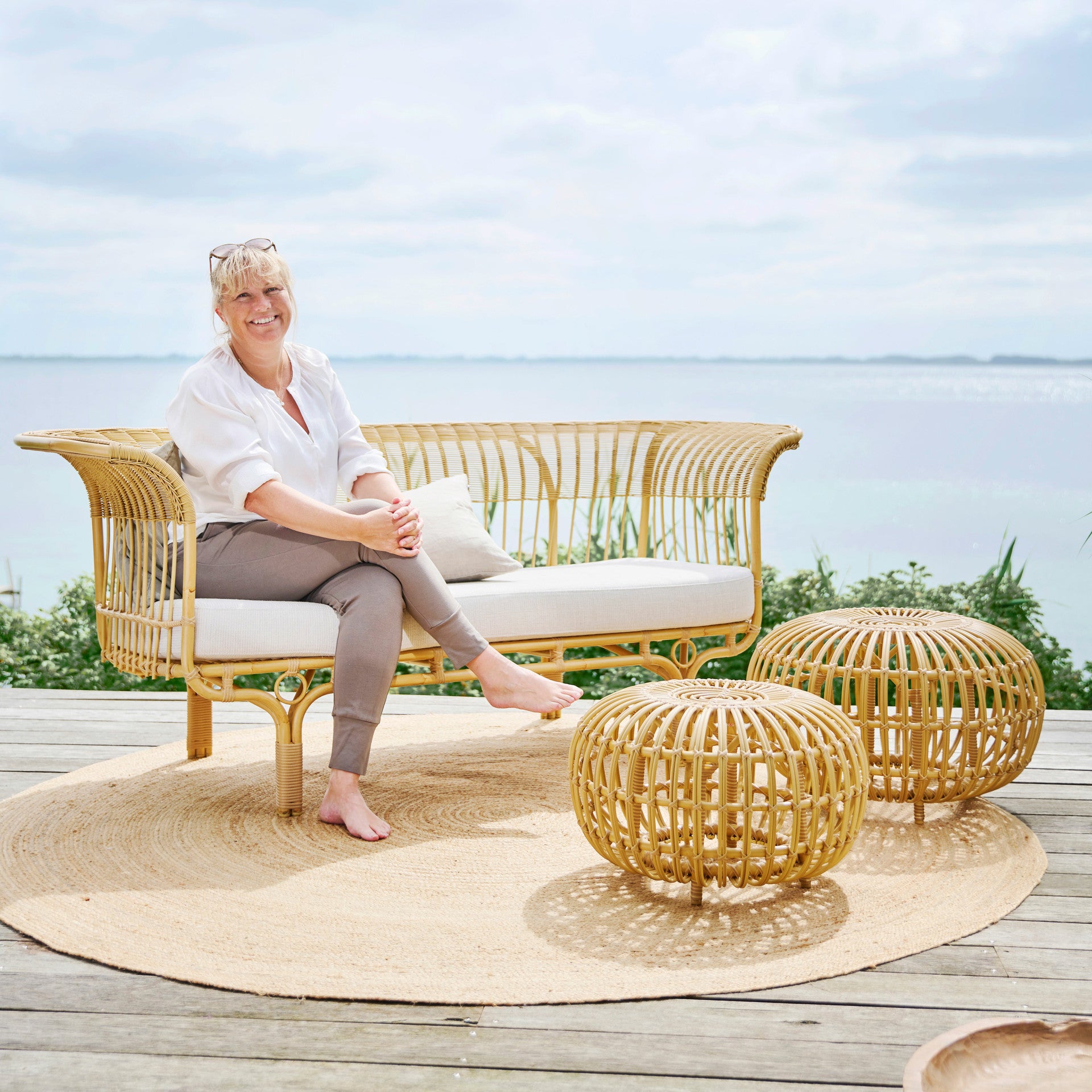 Franco Albini Large Ottoman Exterior by Sika Design - view 11