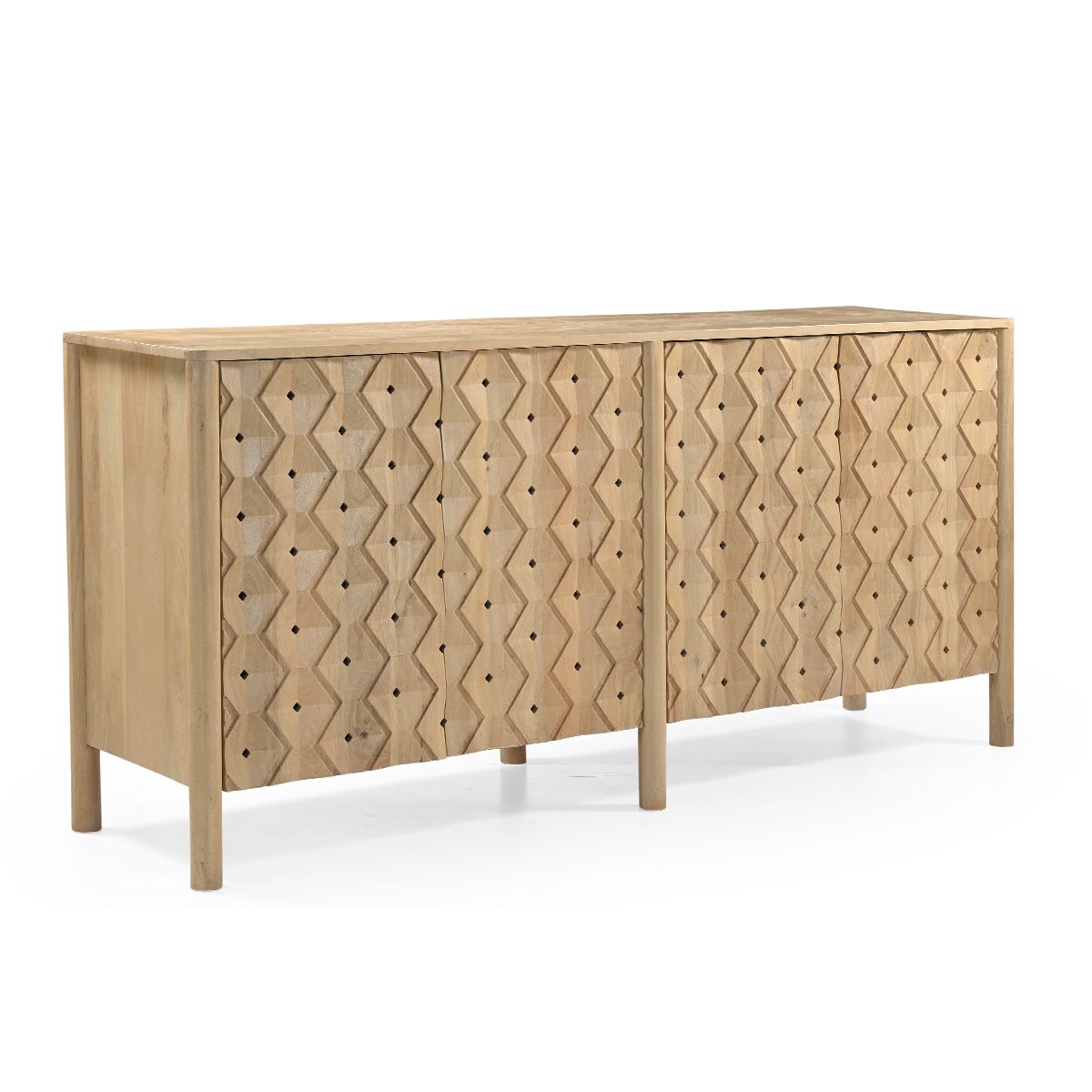Abra 72" Four Door Sideboard in Light Mango - image 2