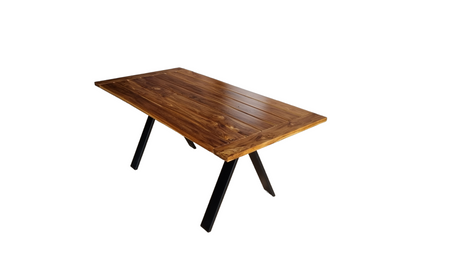 Artemis 65" Small Patio Dining Table in Natural Teak