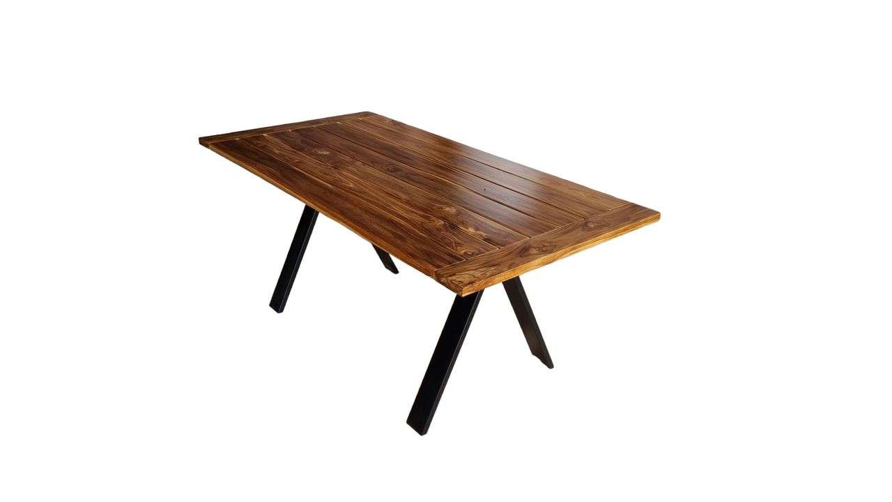 Artemis 80" Large Patio Dining Table in Natural Teak