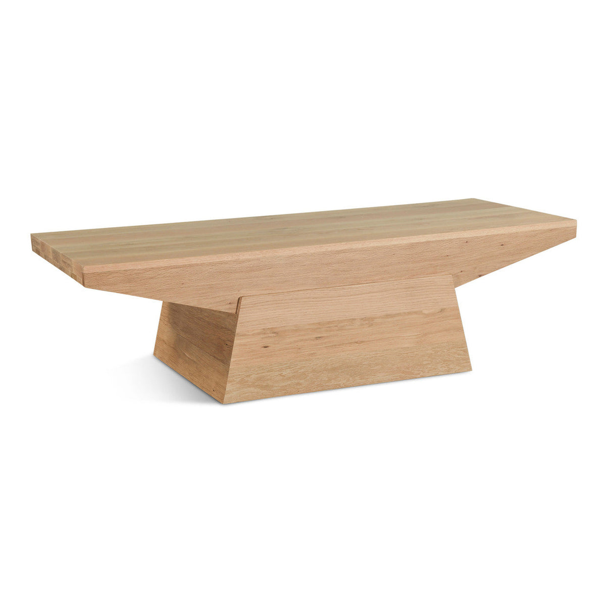 Anvil 58" Coffee Table in Natural Oak
