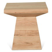 Anvil 24" Side Table in Natural Oak