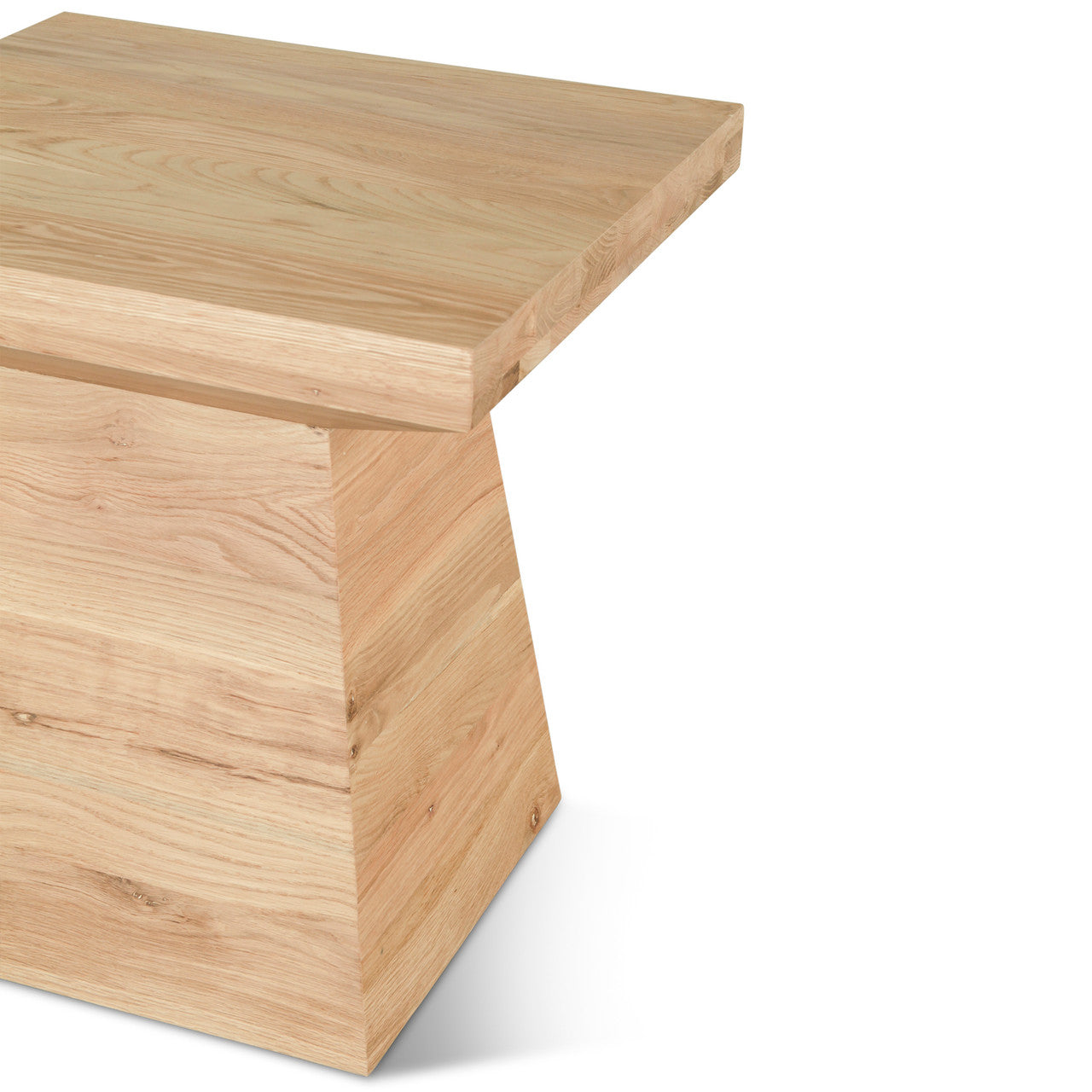 Anvil 24" Side Table in Natural Oak