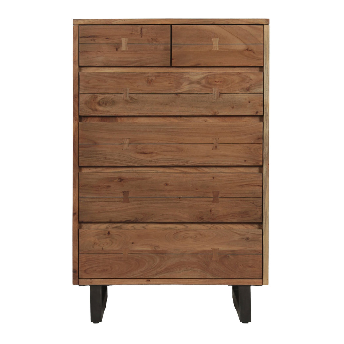 Aspen 34" Tall Chest in Smoked Acacia - image 2