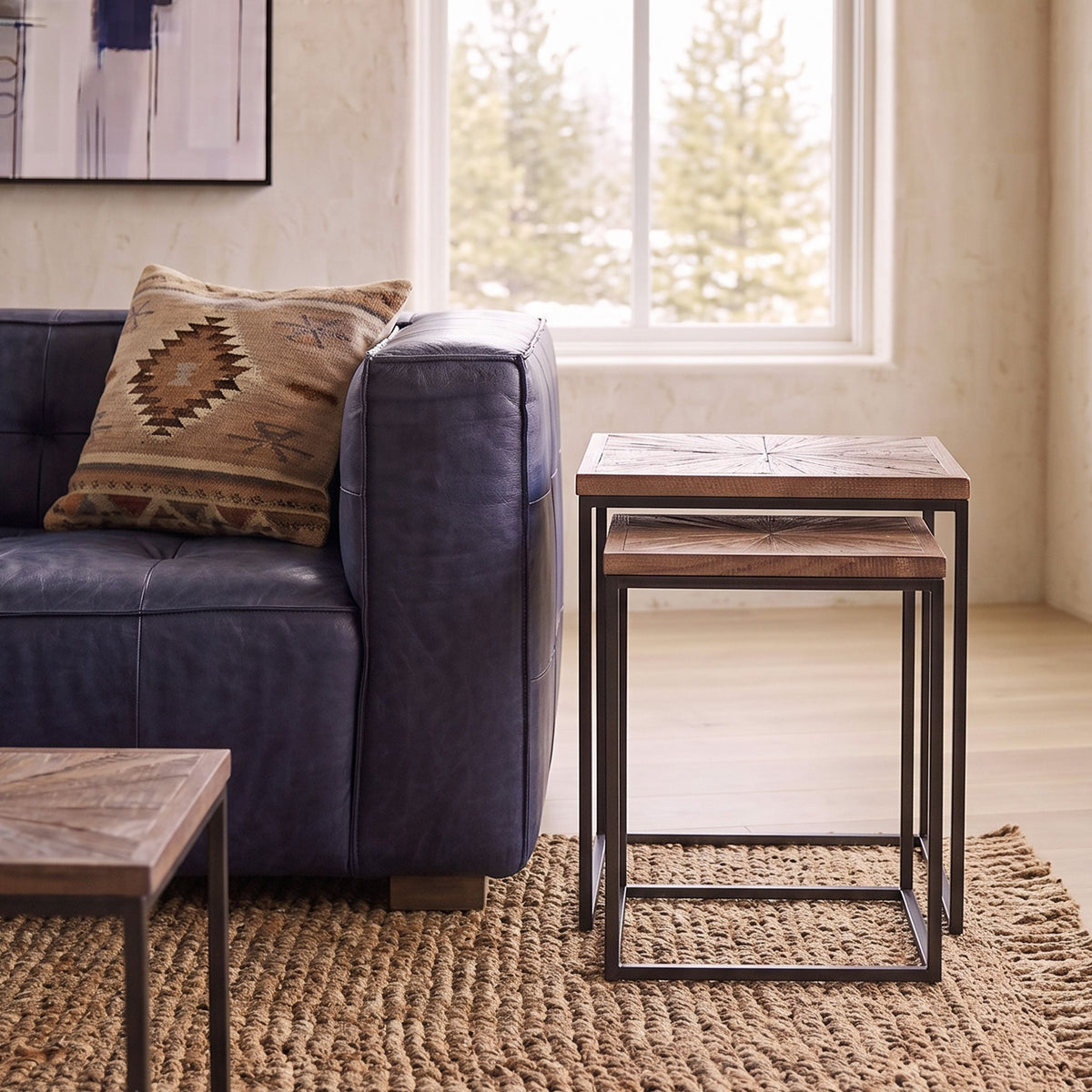 Aster 20" Nesting Side Tables in Sunburst Brownstone - image 3