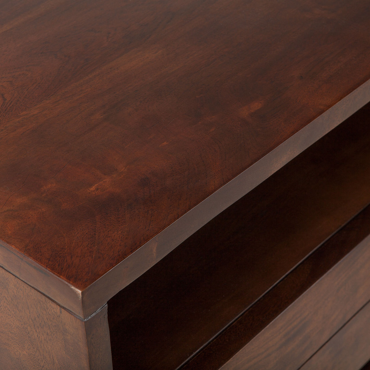 Live Edge Solid Wood & Iron Media Dresser