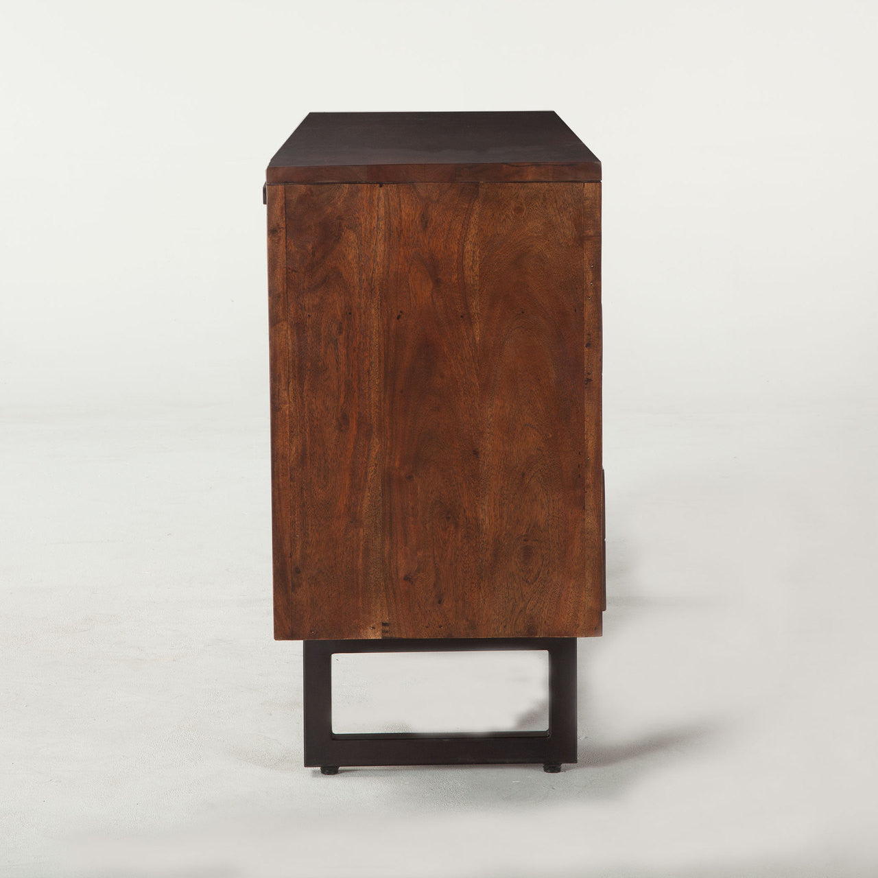 Live Edge Solid Wood & Iron Media Dresser