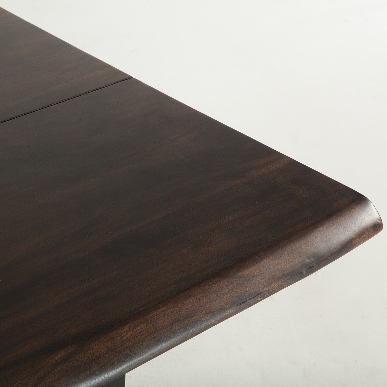 Live Edge Solid Wood & Iron Dining Table 72"