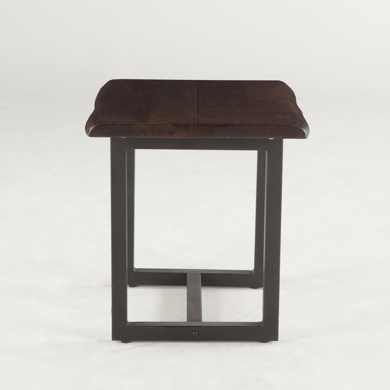 Live Edge Solid Wood & Iron Side Tables