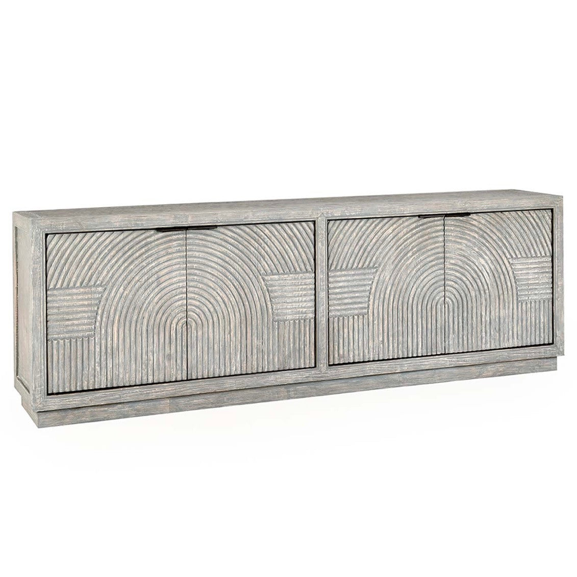 Avondale 4-Door Reclaimed Wood Sideboard in Antique Blue
