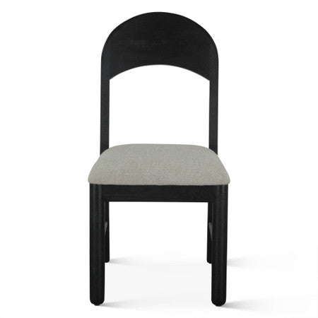 Bilboa 18" Upholstered Dining Chair in Black