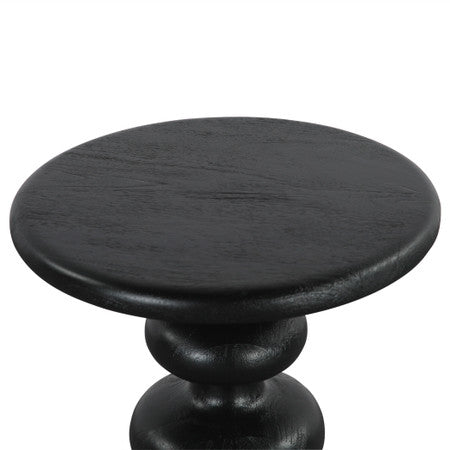Biloba 18" Side Table in Black