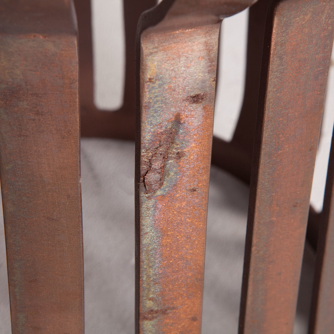 London Iron & Glass Side Table Set
