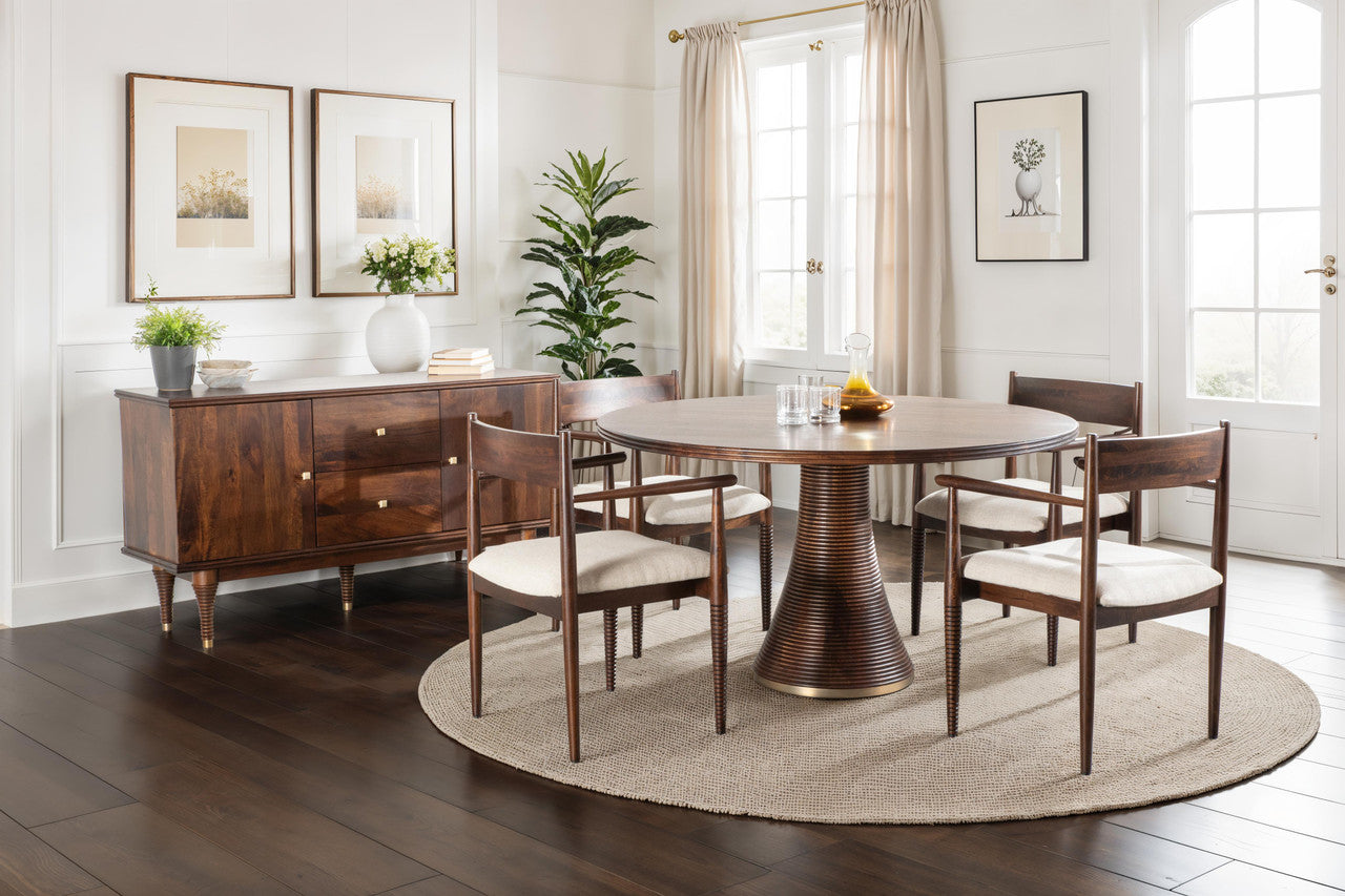 Bijou 22" Upholstered Dining Chair in Dark Sienna