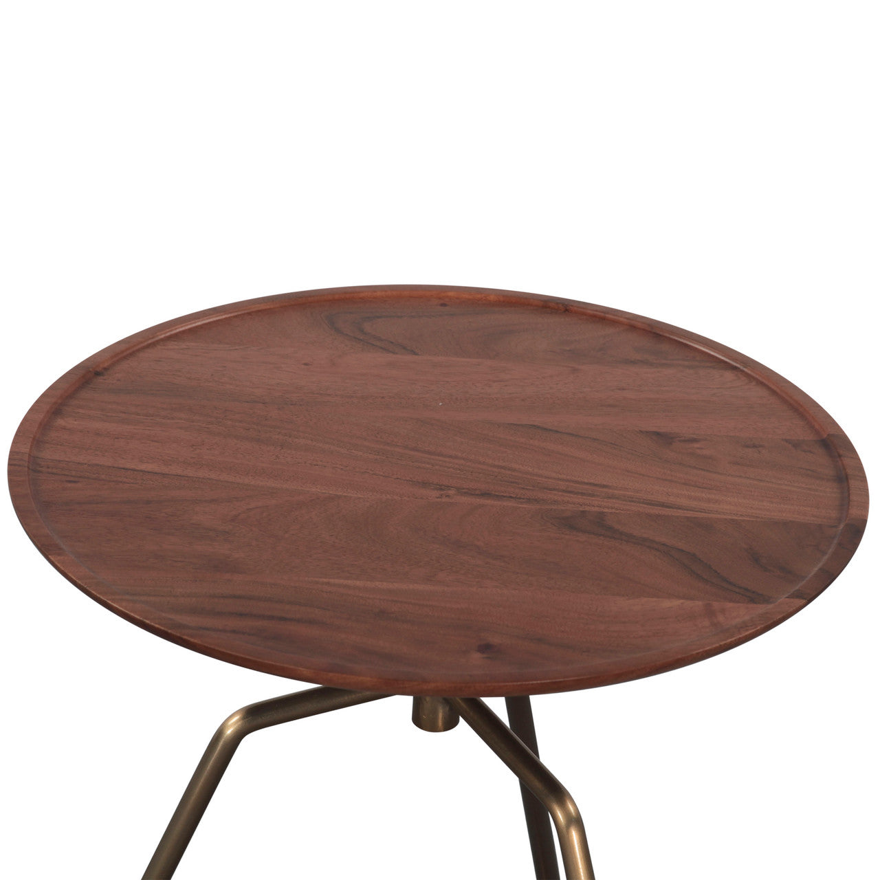 Bijou 19" Side Table with Walnut Top