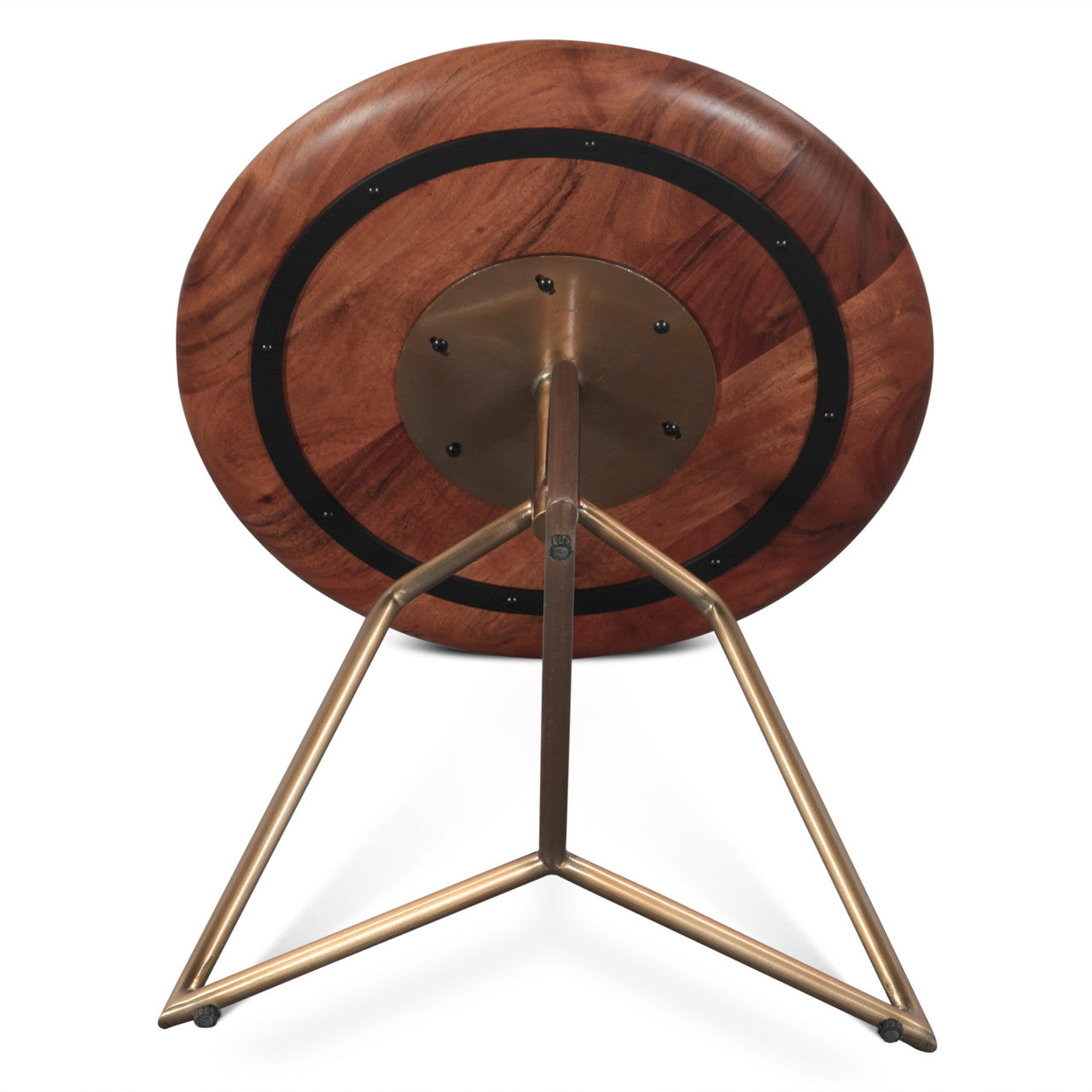 Bijou 19" Side Table with Walnut Top