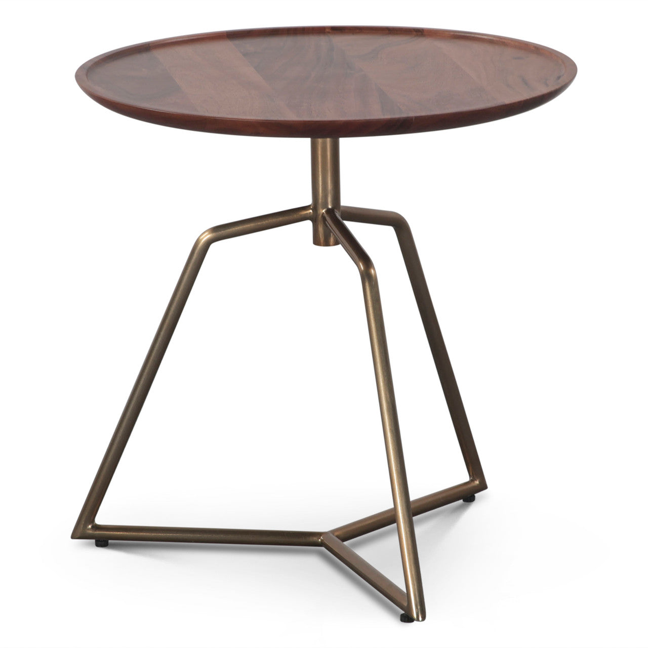 Bijou 19" Side Table with Walnut Top