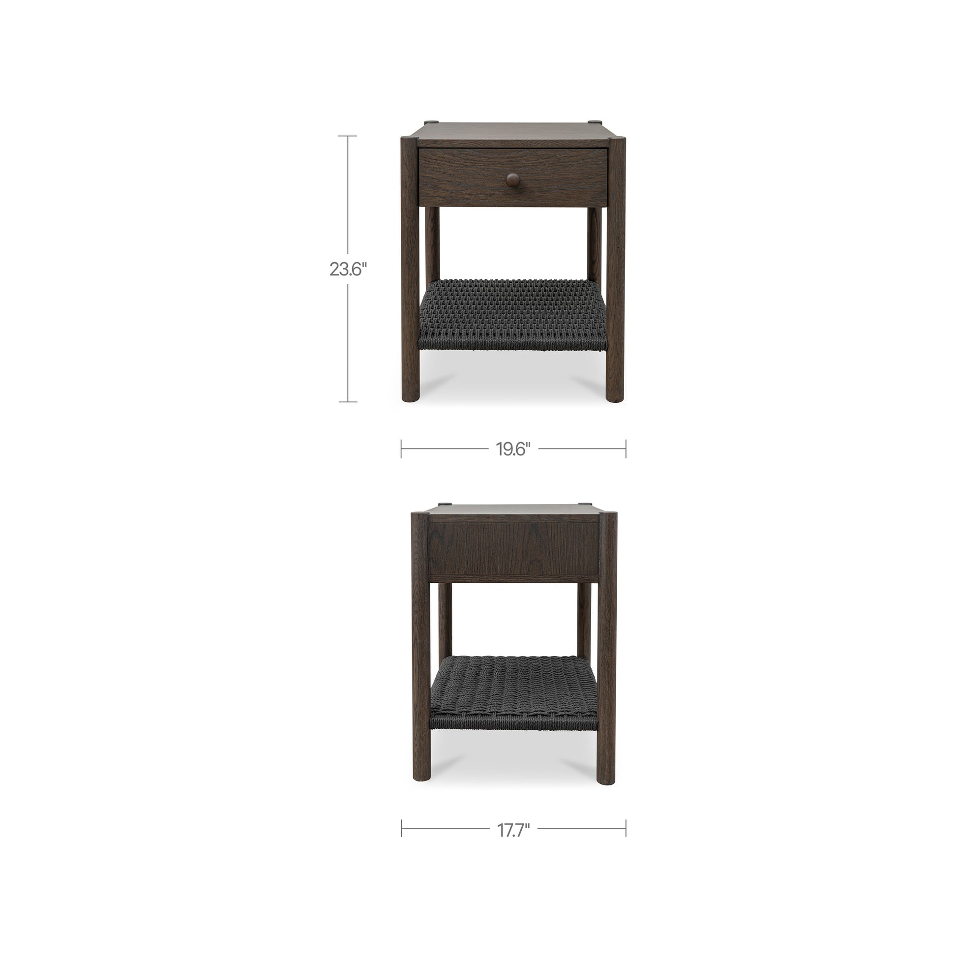Millie Nightstand Dark Brown by Moe's Home Collection - view 4