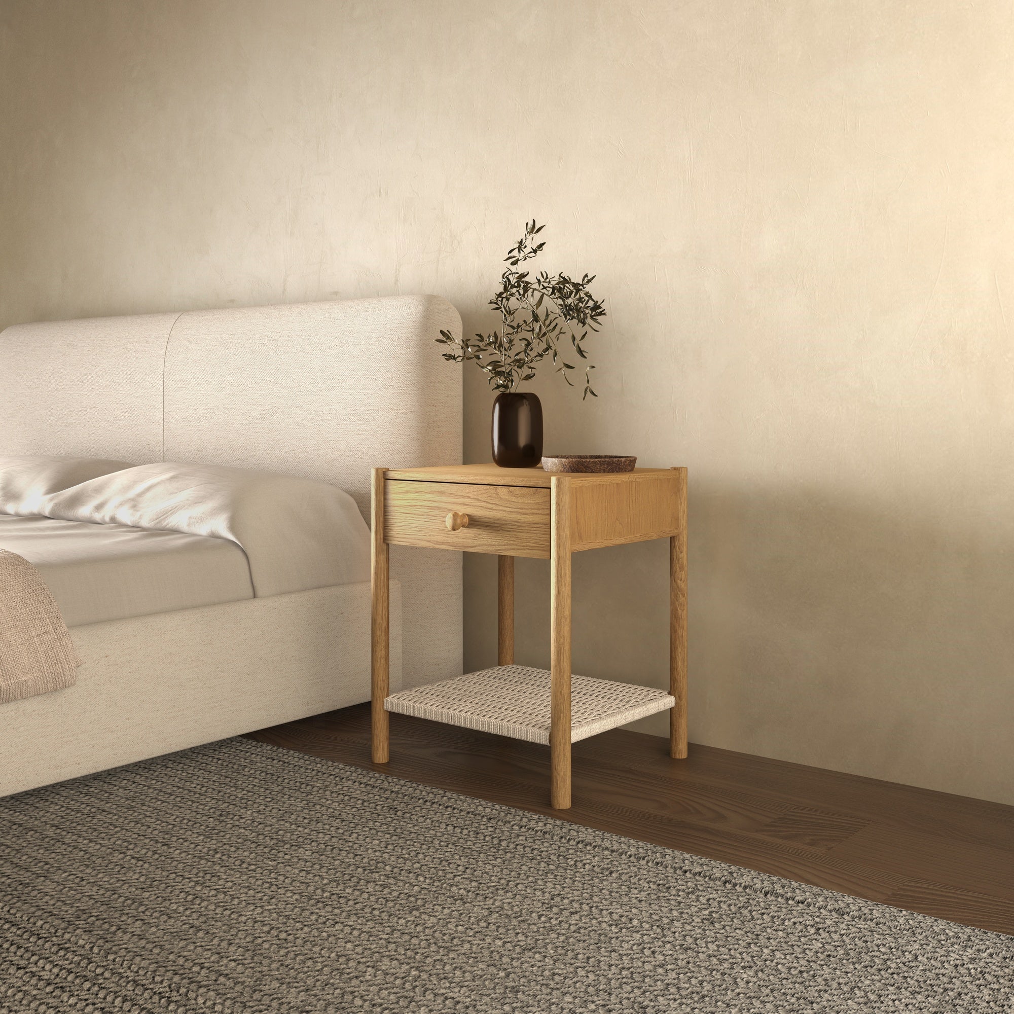 Millie Nightstand Natural by Moe's Home Collection - view 3