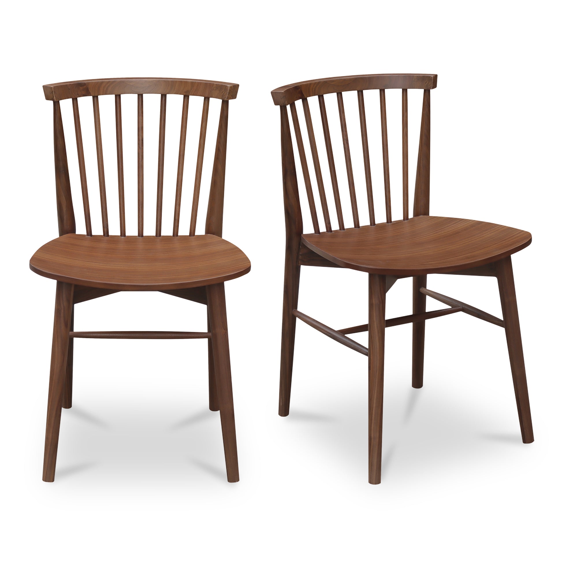 Marley Dining Chair Walnut-Set of Two by Moe's Home Collection