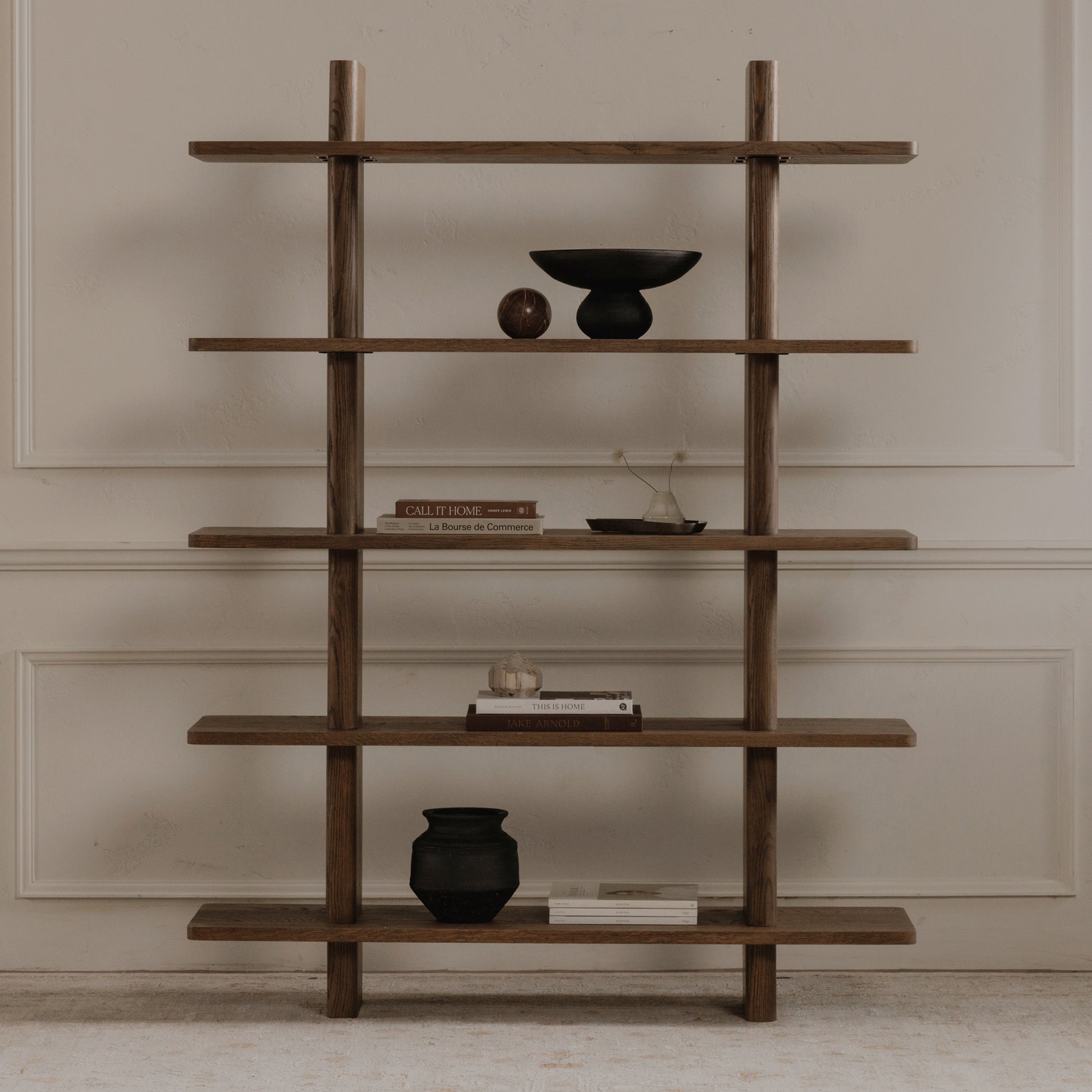 Casey Bookcase Large Dark Brown by Moe's Home Collection - view 3