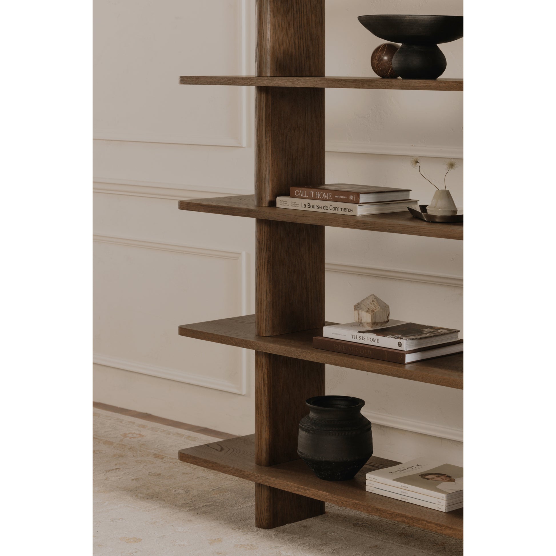 Casey Bookcase Large Dark Brown by Moe's Home Collection - view 2