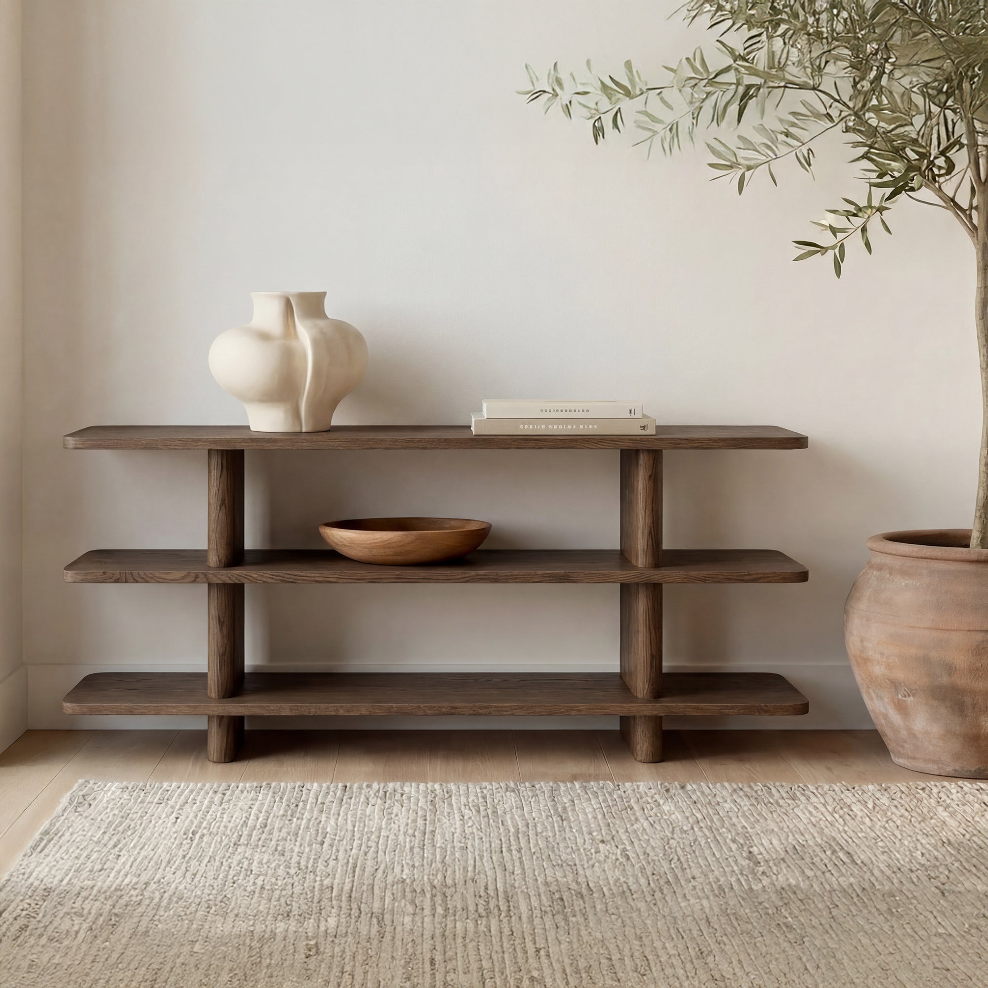Casey Small Bookcase Dark Brown by Moe's Home Collection - view 2