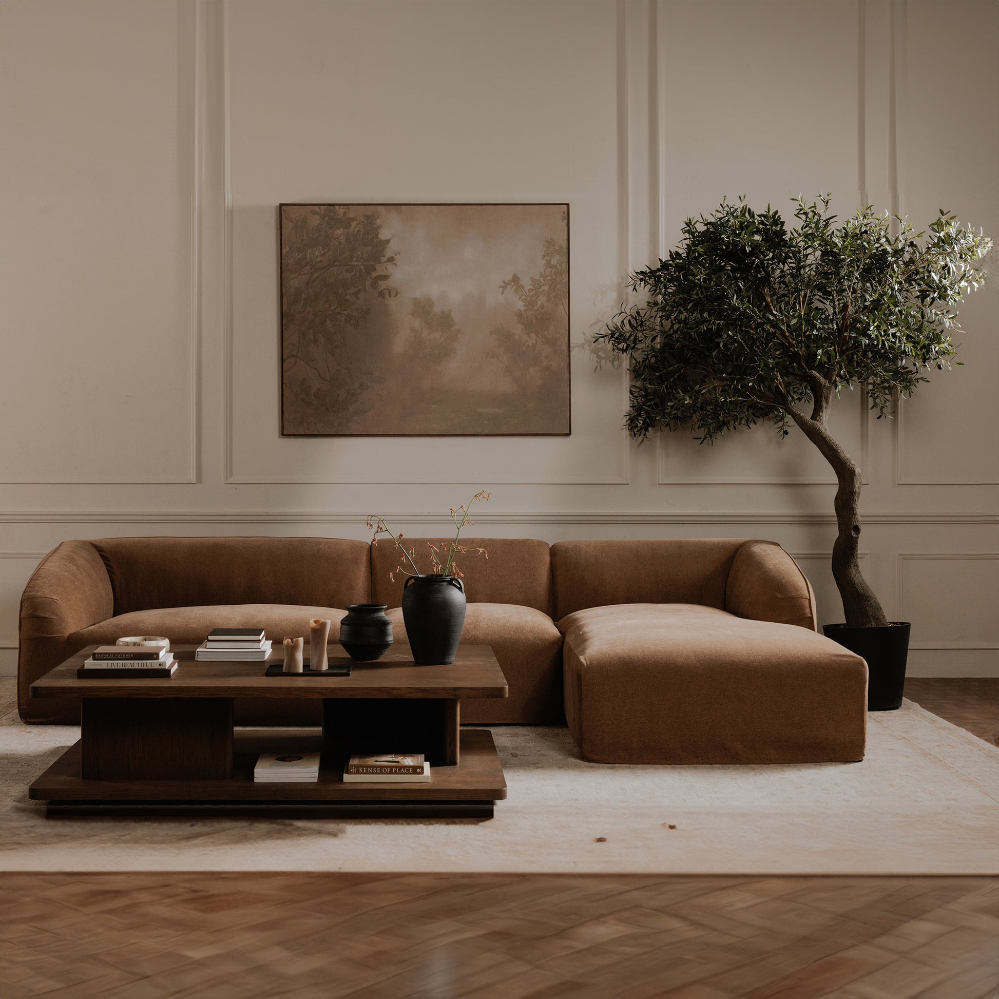 Casey Large Coffee Table Dark Brown by Moe's Home Collection - view 5