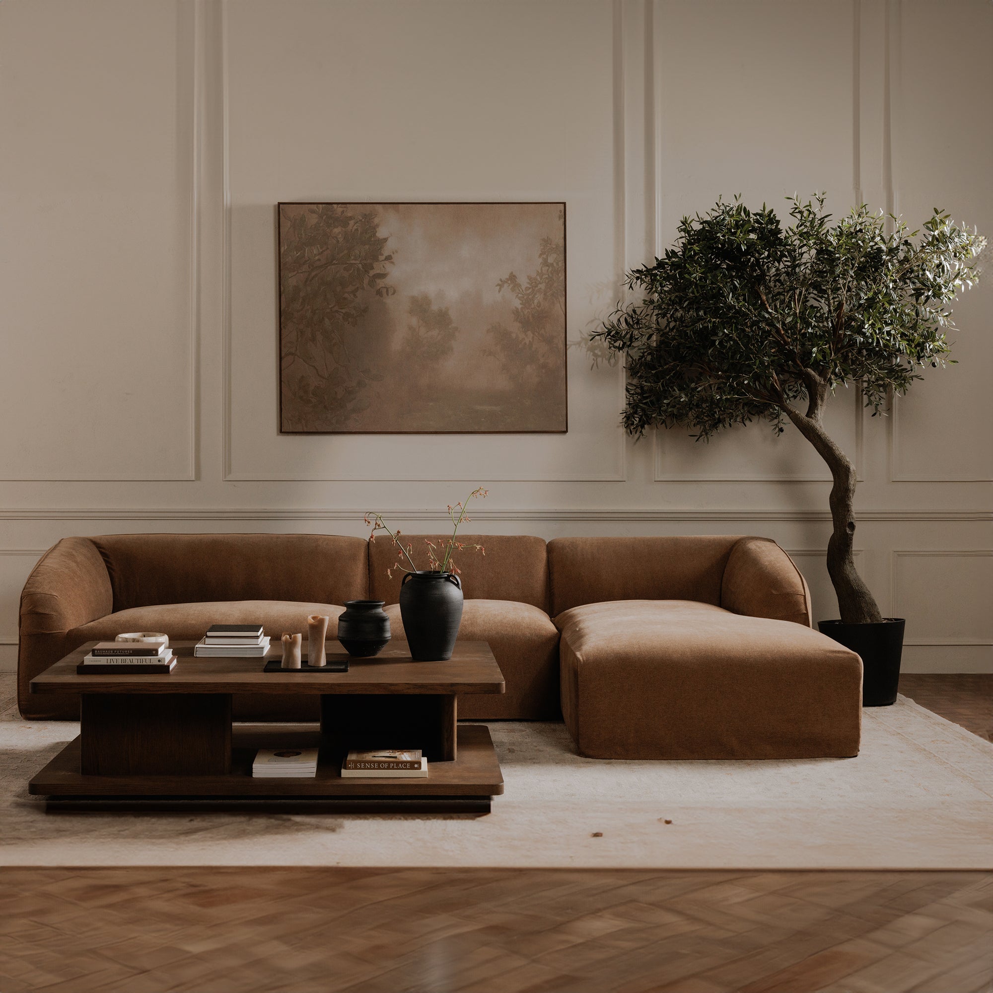 Casey Large Coffee Table Dark Brown by Moe's Home Collection - view 5