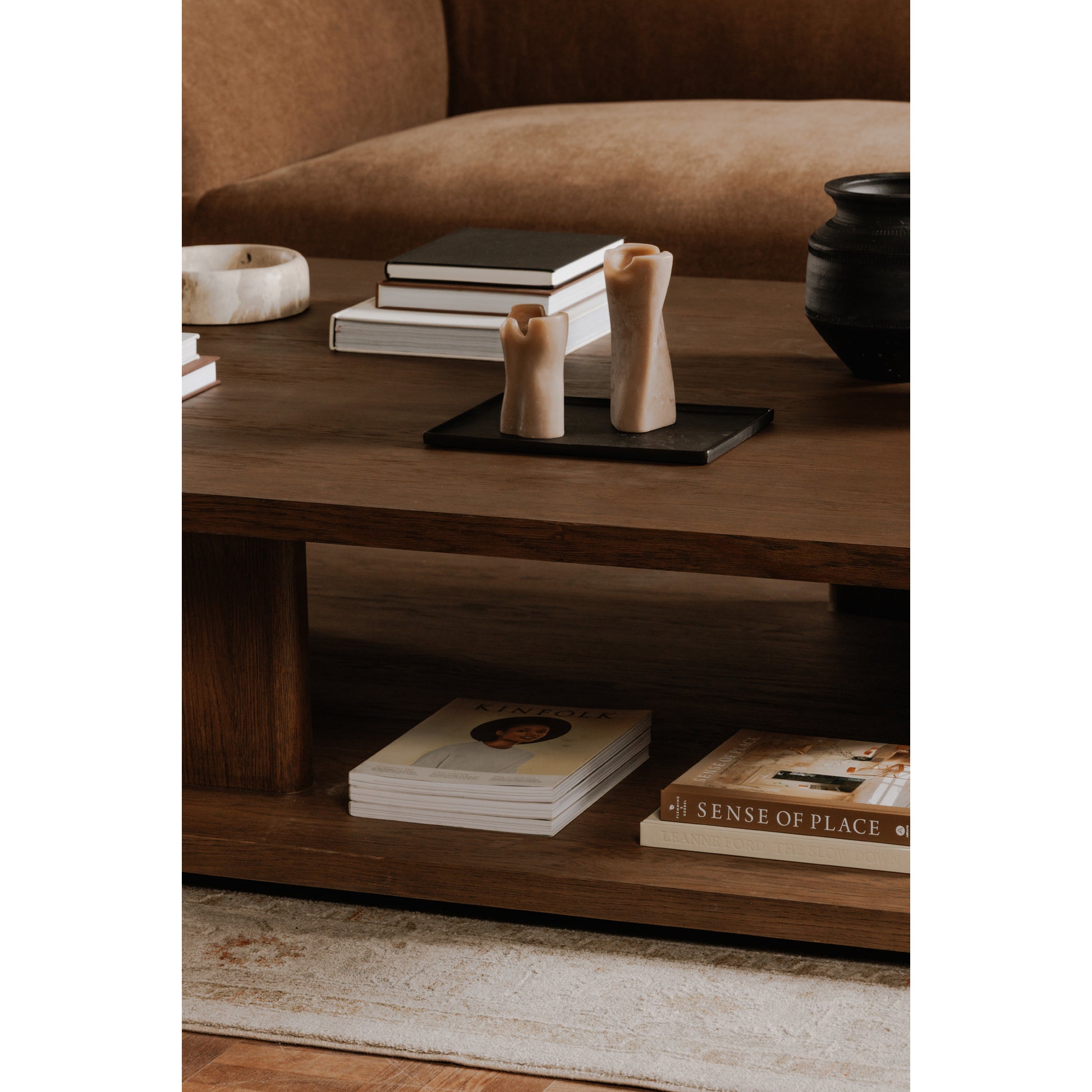 Casey Large Coffee Table Dark Brown by Moe's Home Collection - view 3