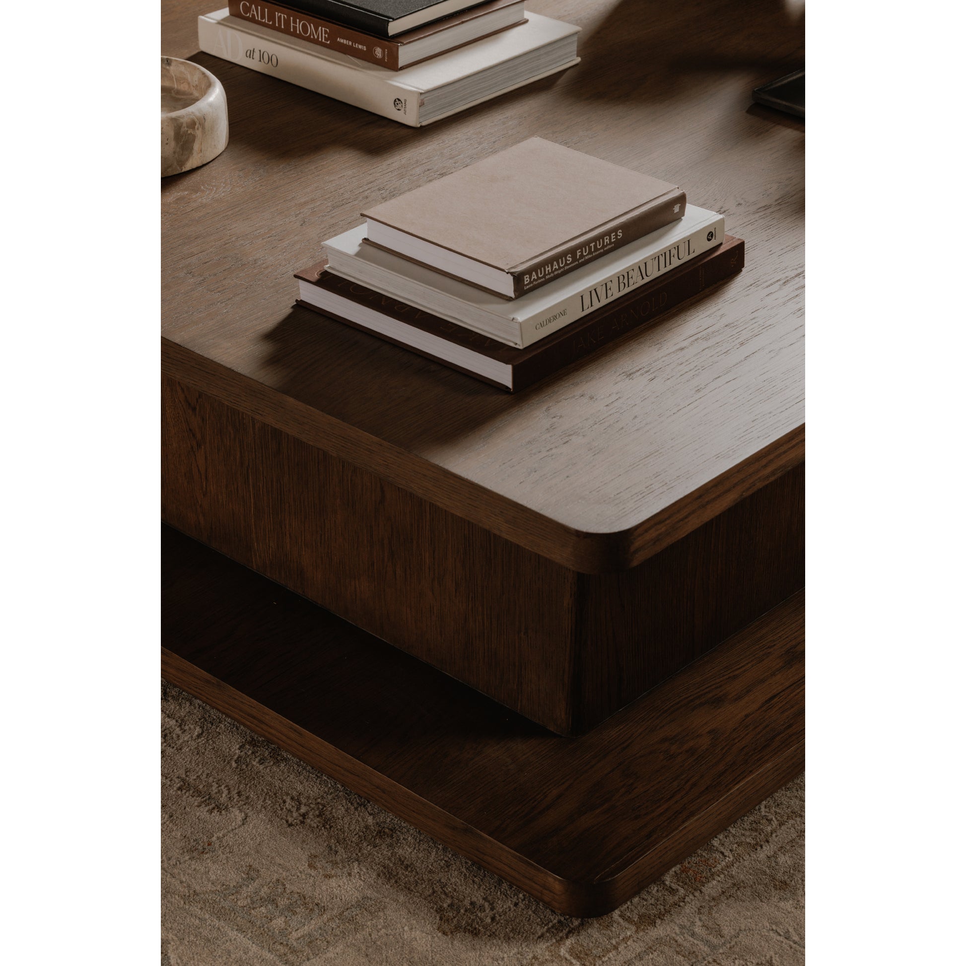 Casey Large Coffee Table Dark Brown by Moe's Home Collection - view 4