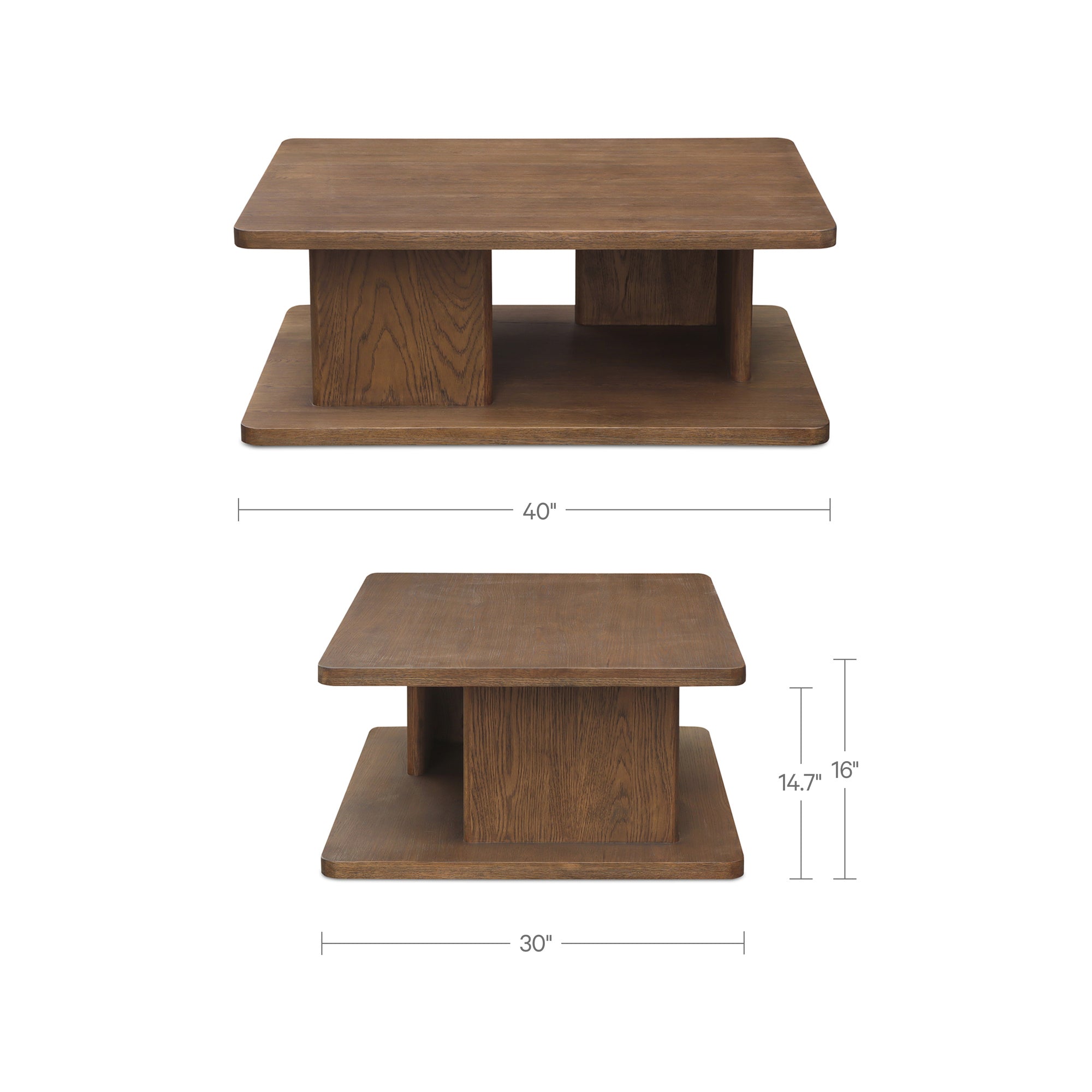 Casey Small Coffee Table Dark Brown by Moe's Home Collection - view 4