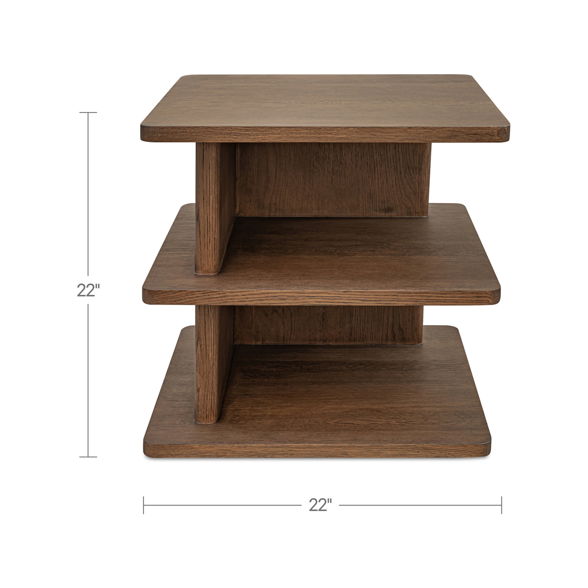 Casey Side Table Dark Brown by Moe's Home Collection - view 3