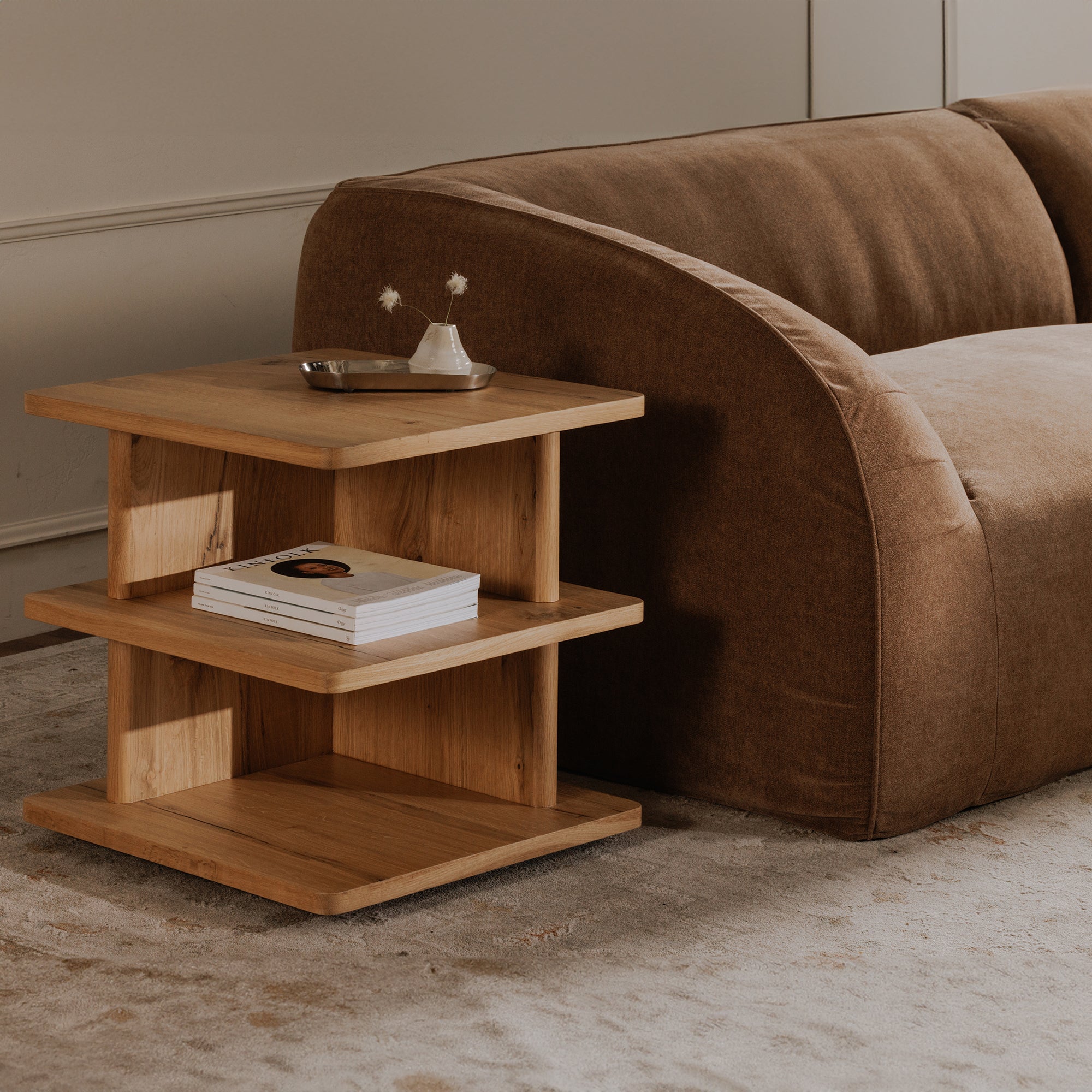 Casey Side Table Rustic Oak by Moe's Home Collection - view 2
