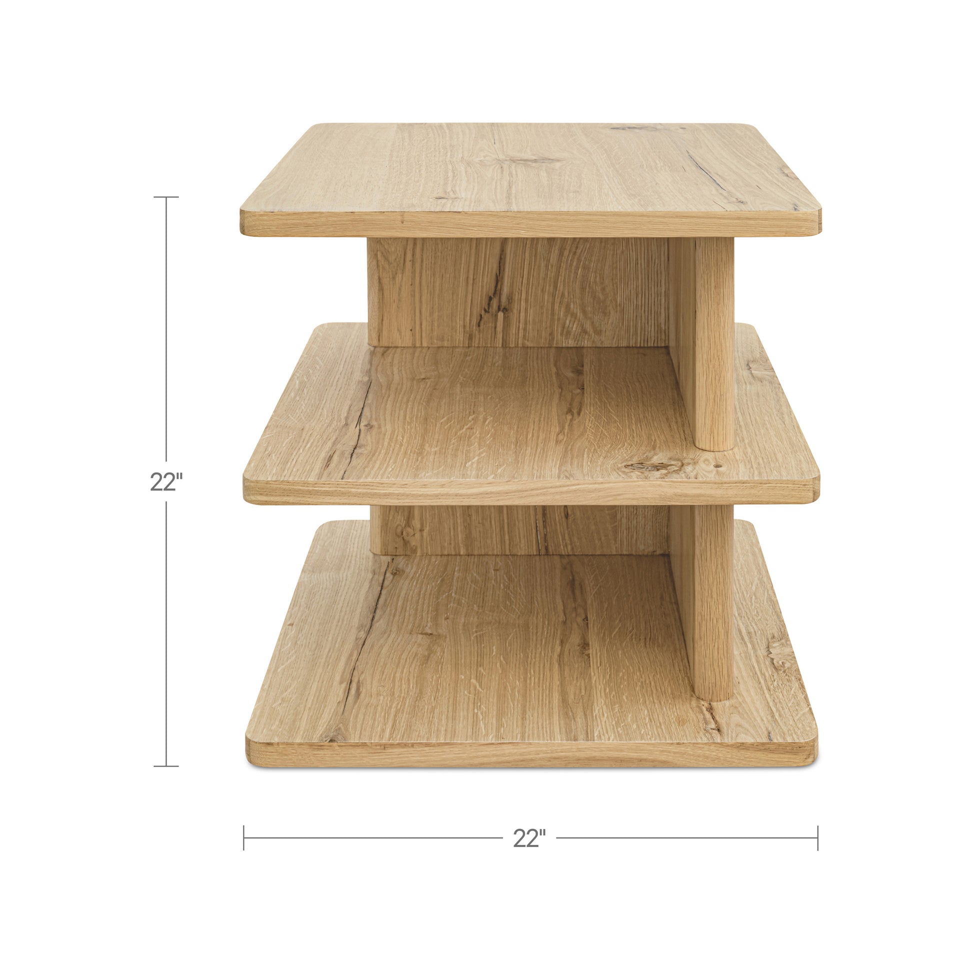 Casey Side Table Rustic Oak by Moe's Home Collection - view 3