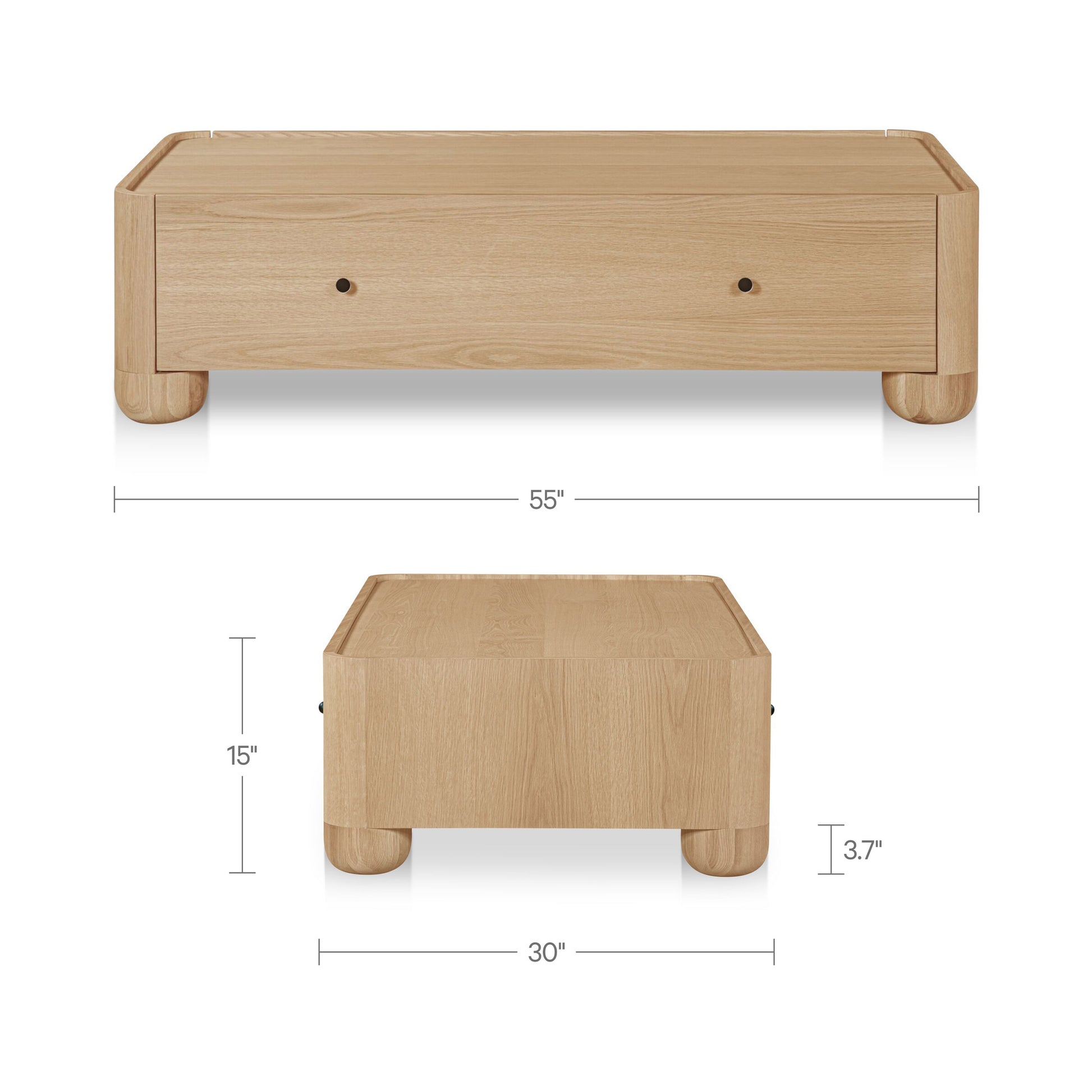 Gibson Coffee Table Natural by Moe's Home Collection - view 3