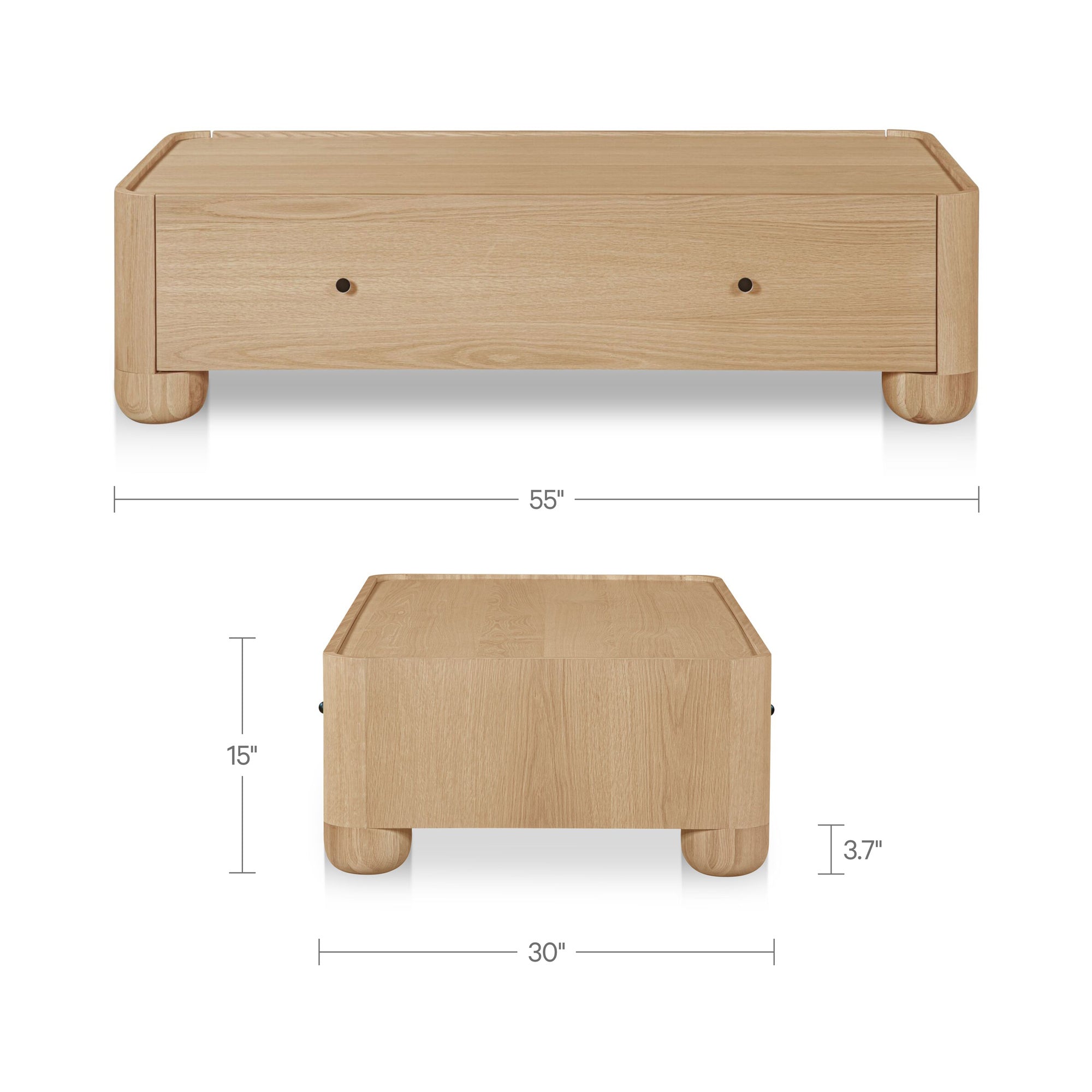 Gibson Coffee Table Natural by Moe's Home Collection - view 3