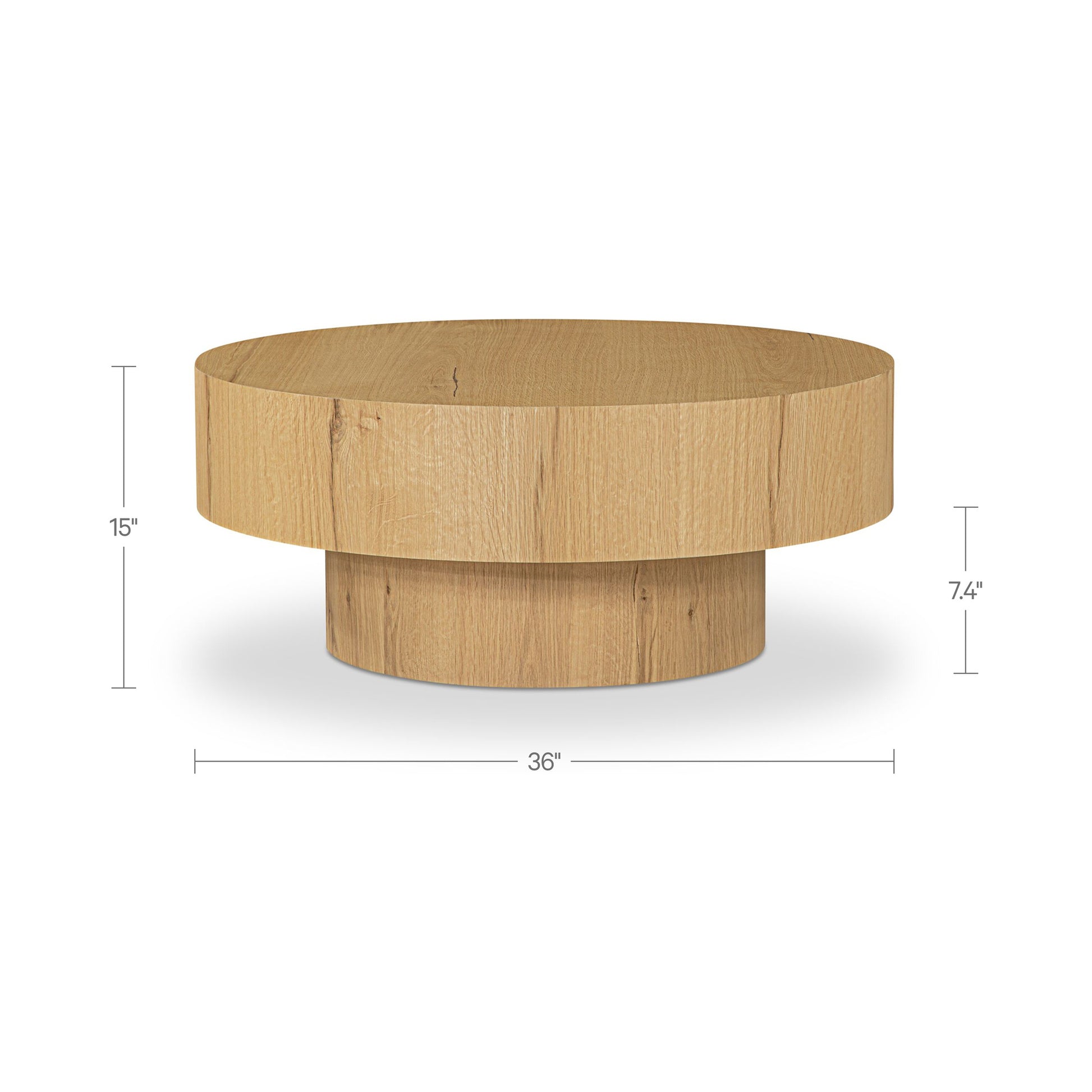 Corey Coffee Table Rustic Oak by Moe's Home Collection - view 3