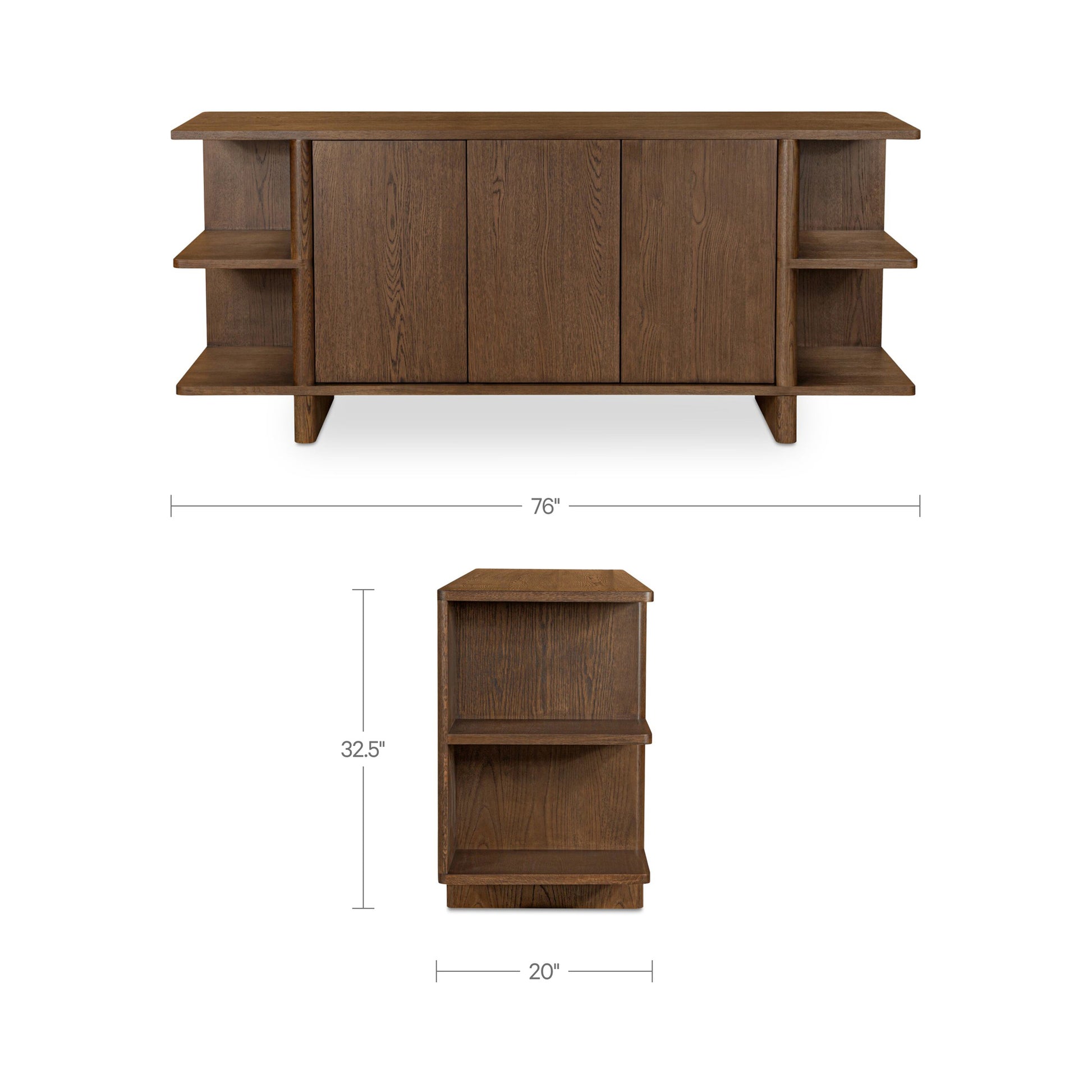 Casey Sideboard Dark Brown by Moe's Home Collection - view 3