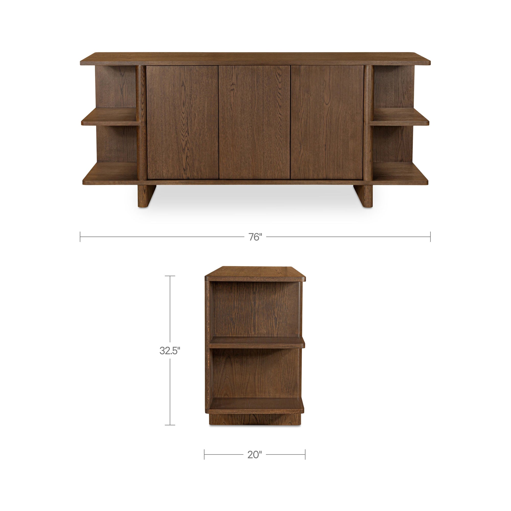 Casey Sideboard Dark Brown by Moe's Home Collection - view 3