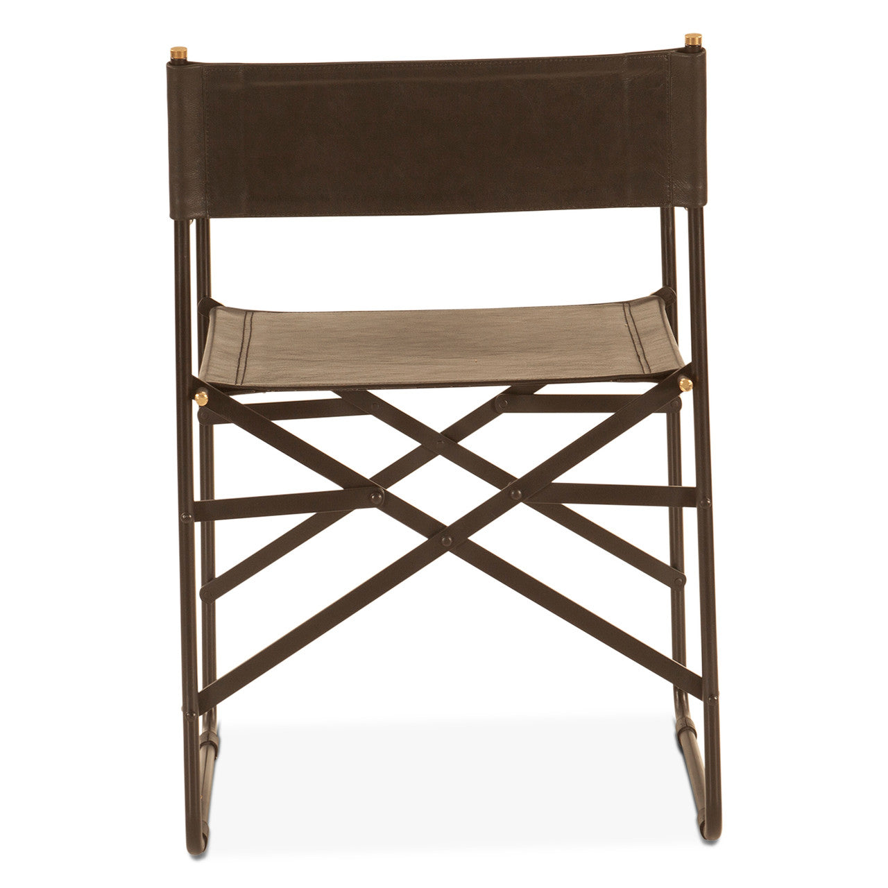 Copenhagen 19" Director's Chair in Black Leather