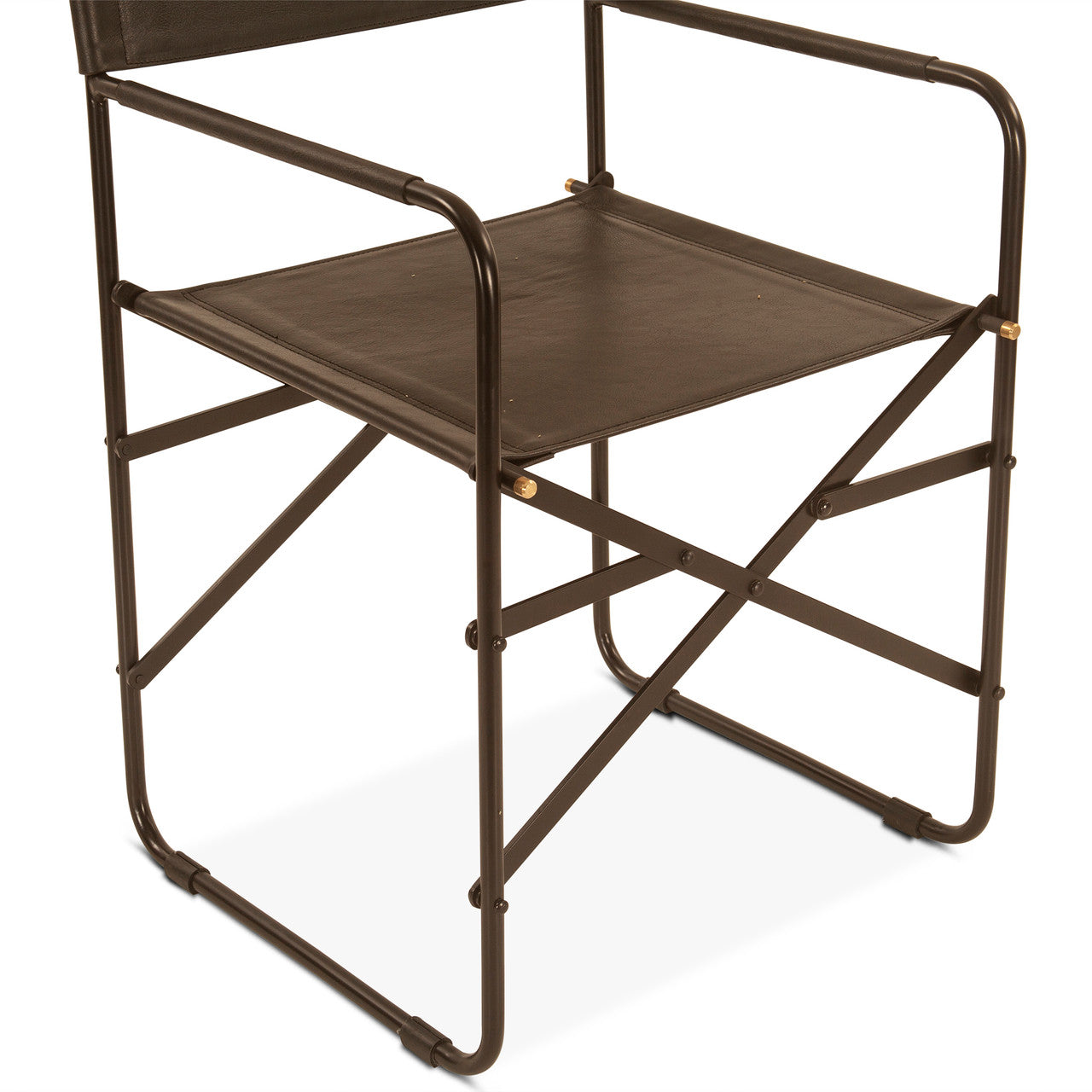 Copenhagen 19" Director's Chair in Black Leather